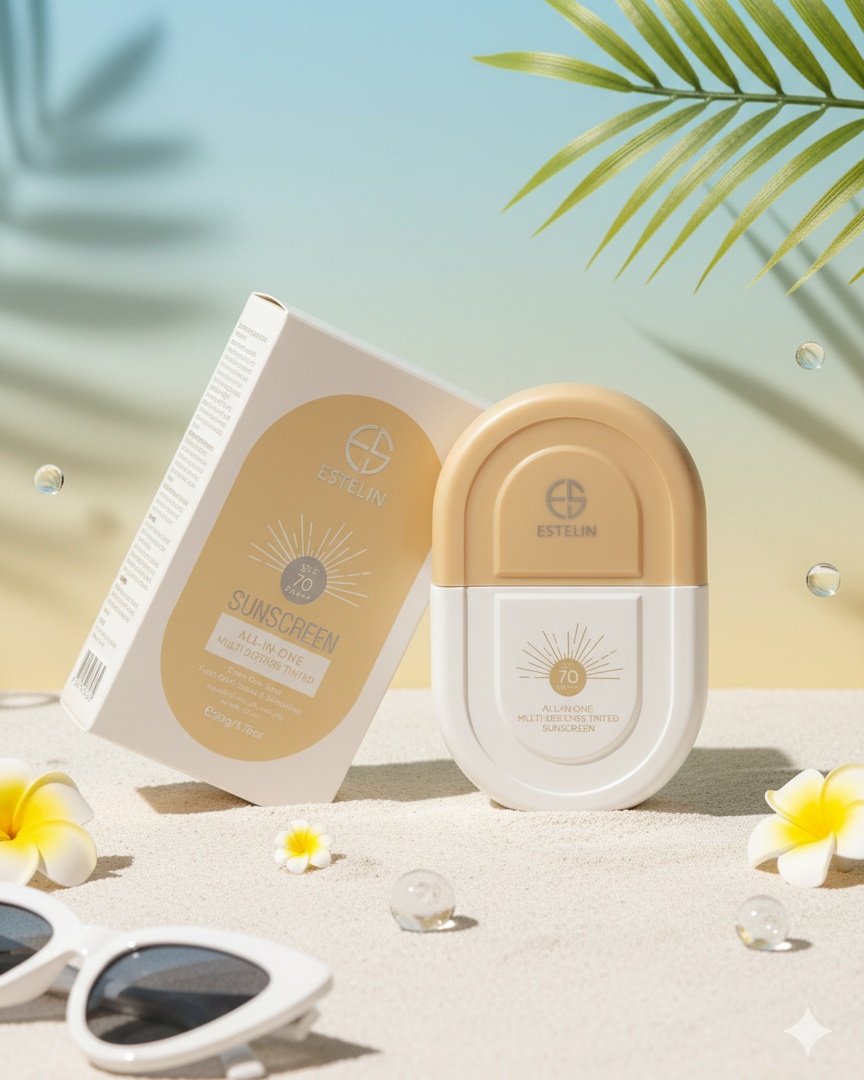 واقي شمس شامل ملون حماية +++70