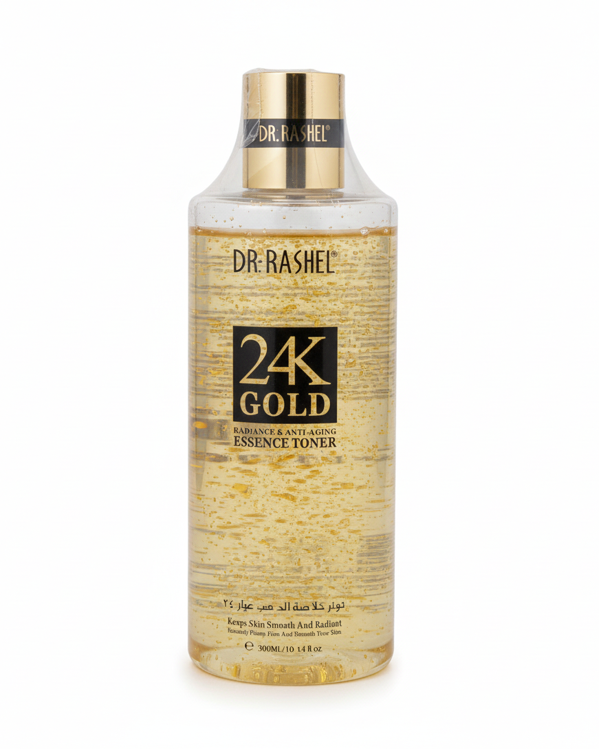 تونر بذهب 24K لتفتيح البشرة ومقاومة التجاعيد