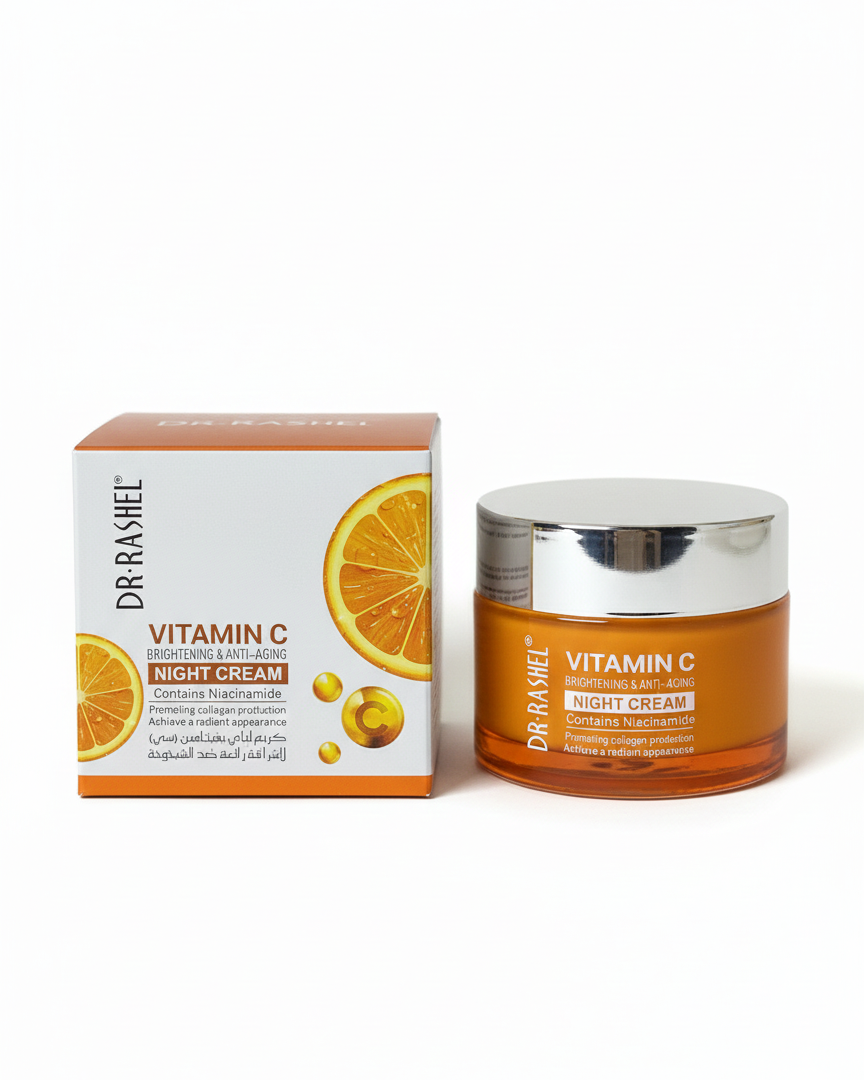 كريم ليلي بفيتامين سي لتفتيح البشرة ومقاومة التجاعيد